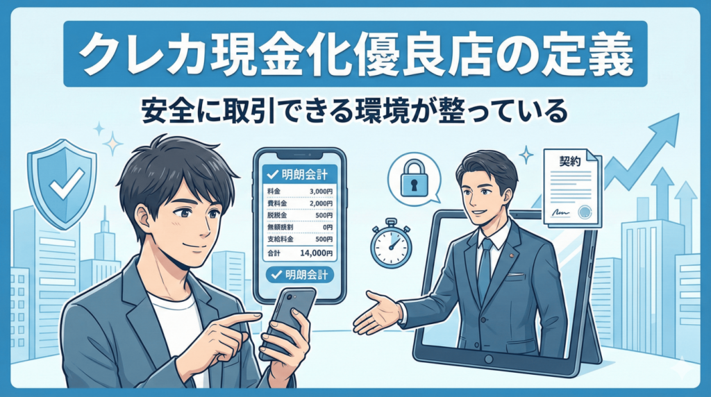 クレジットカード現金化における優良店の定義